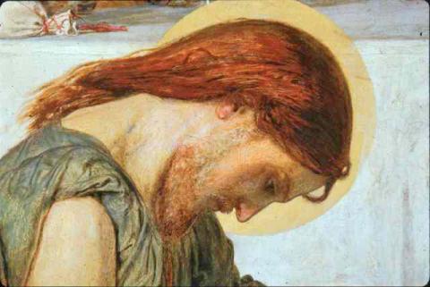 Jesus Washing Peter's Feet (detail) Ford Madox Brown