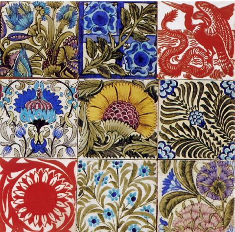 de Morgan tiles 1882