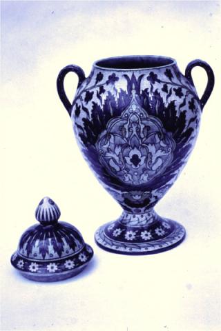 Contemporary Blue Vase