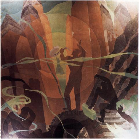 Aaron Douglas Aspects of Negro Life: Song of the Towers 1934