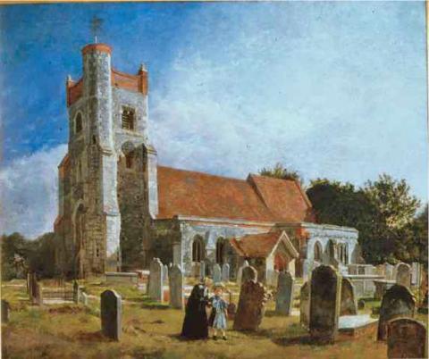 The Church at Ewell William Holman Hunt