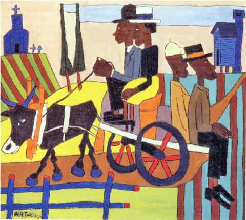 William H. Johnson Going to Church 1940-41