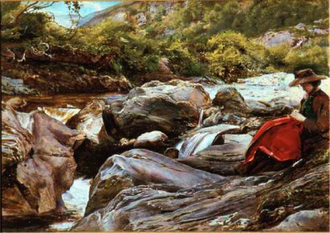 A Waterfall in Glenfinlas John Everett Millais