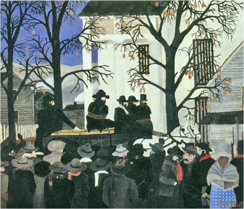 Horace Pippin John Brown Going to his Hanging 1942