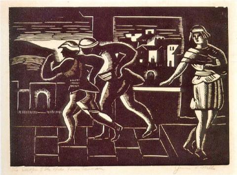 James Lesesne Wells Escape of the Spies from Canaan 1933