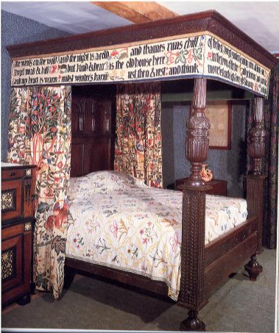 Morris' bed designed by May Morris 1892 - 1893