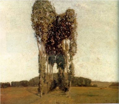 William A. Harper Landscape with Poplars (Afternoon at Montigny) 1898