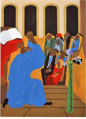 Jacob Lawrence Genesis Creation Sermon I: In the Beginning All Was Void 1989